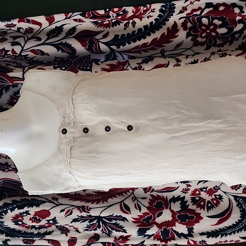 Shear and Lace tank blouse